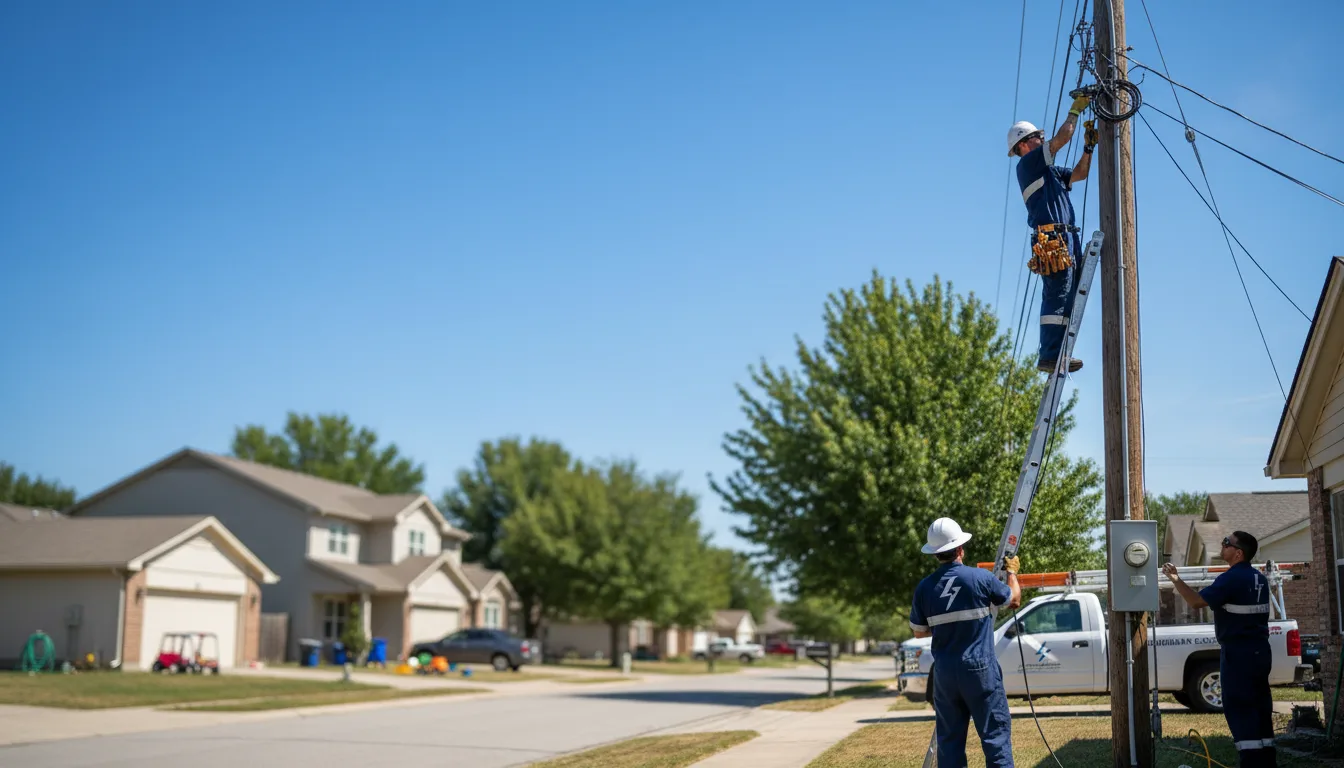 Residential electrician providing installation services in Murchison, TX